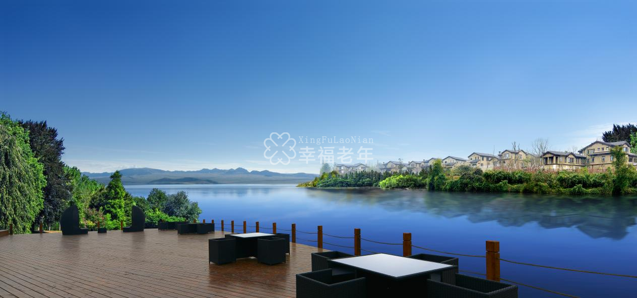 ▲三担湖畔的中铁满庭芳·渝康城/图源 中铁满庭芳·渝康城