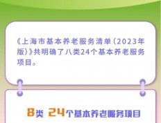 老有所养、老有所依，2023年版上海市基本养老服务清单发布